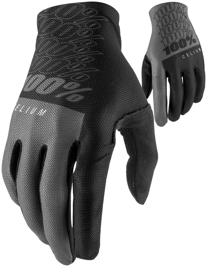 100% Celium Gloves - Black/Gray, Full Finger, Men's, Large MPN: 10007-00002 UPC: 841269184823 Gloves Celium Gloves