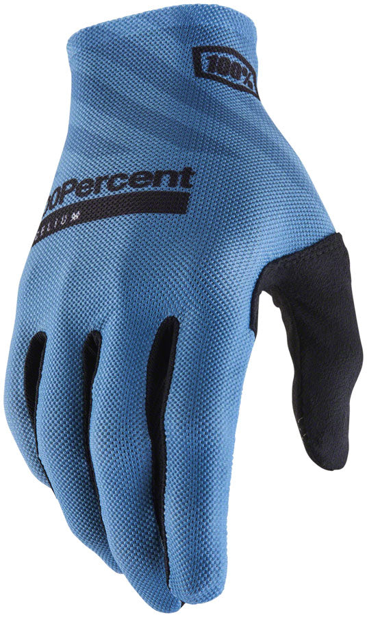 100% Celium Gloves - Slate Blue, Full Finger, Men's, Medium