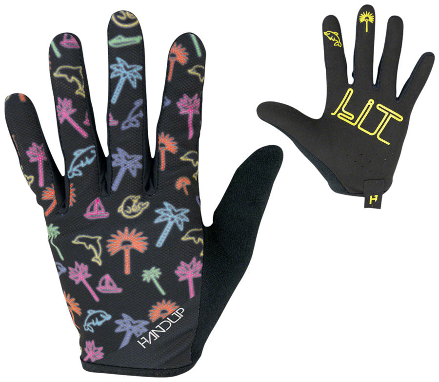 HandUp Most Days Gloves - Neon Lights, Full Finger, Large MPN: GLOV1430LARG UPC: 649270668345 Gloves Most Days Neon Lights Gloves