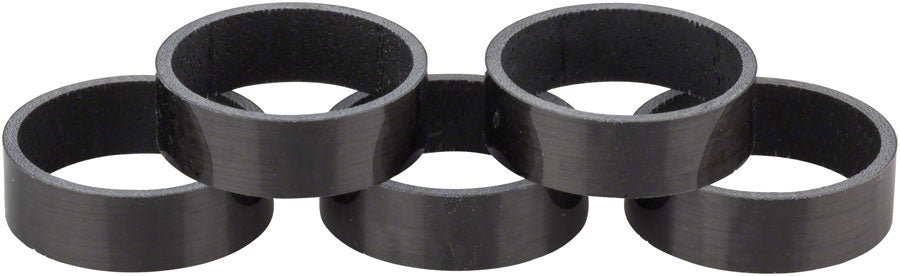WHISKY 10mm UD Carbon Spacer Gloss Black 5-pack