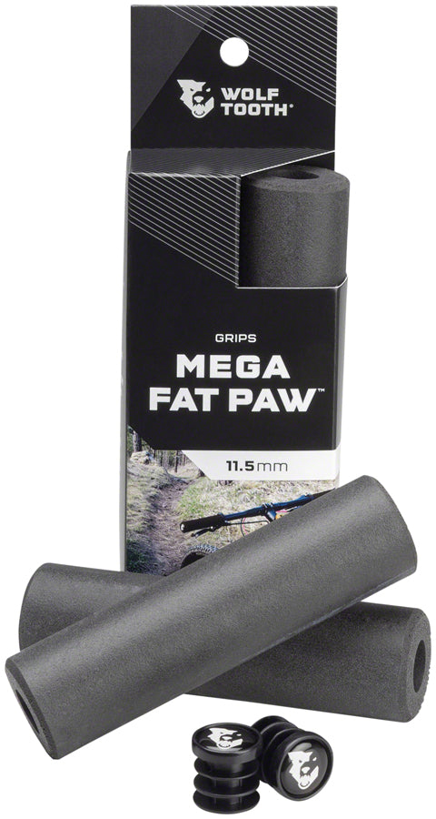 Wolf Tooth Mega Fat Paw Grips - Black - Grip - Mega Fat Paw Grips