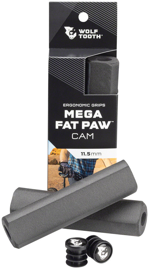 Wolf Tooth Mega Fat Paw Cam Grips - Black - Grip - Mega Fat Paw Cam Grips