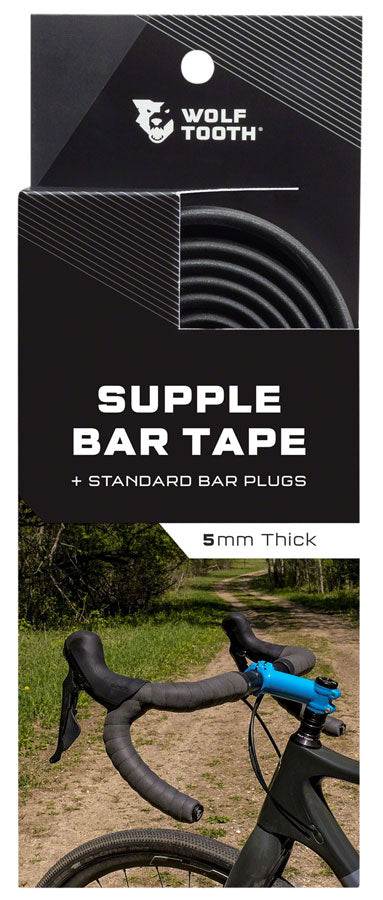 Wolf Tooth Components Supple Bar Tape - Black - Bar Tape - Supple Bar Tape