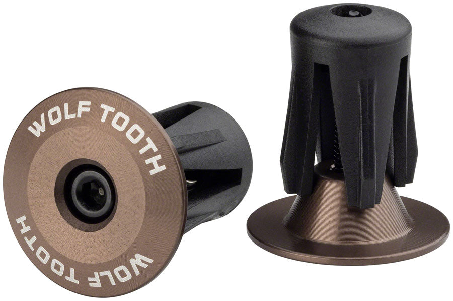 Wolf Tooth Alloy Bar End Plugs - Espresso