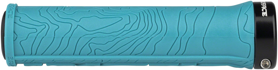 RaceFace Half Nelson Grips - Turquoise, Lock-On - Grip - Half Nelson