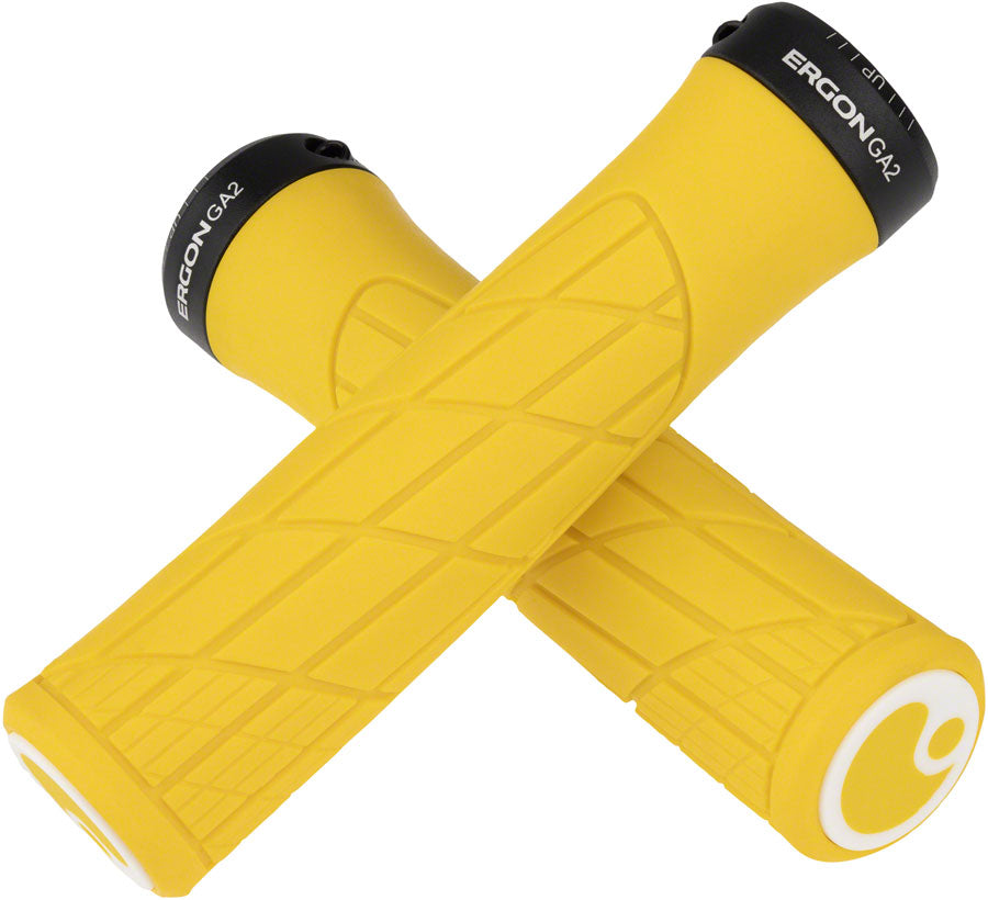 Ergon GA2 Grips - Yellow Mellow, Lock-On
