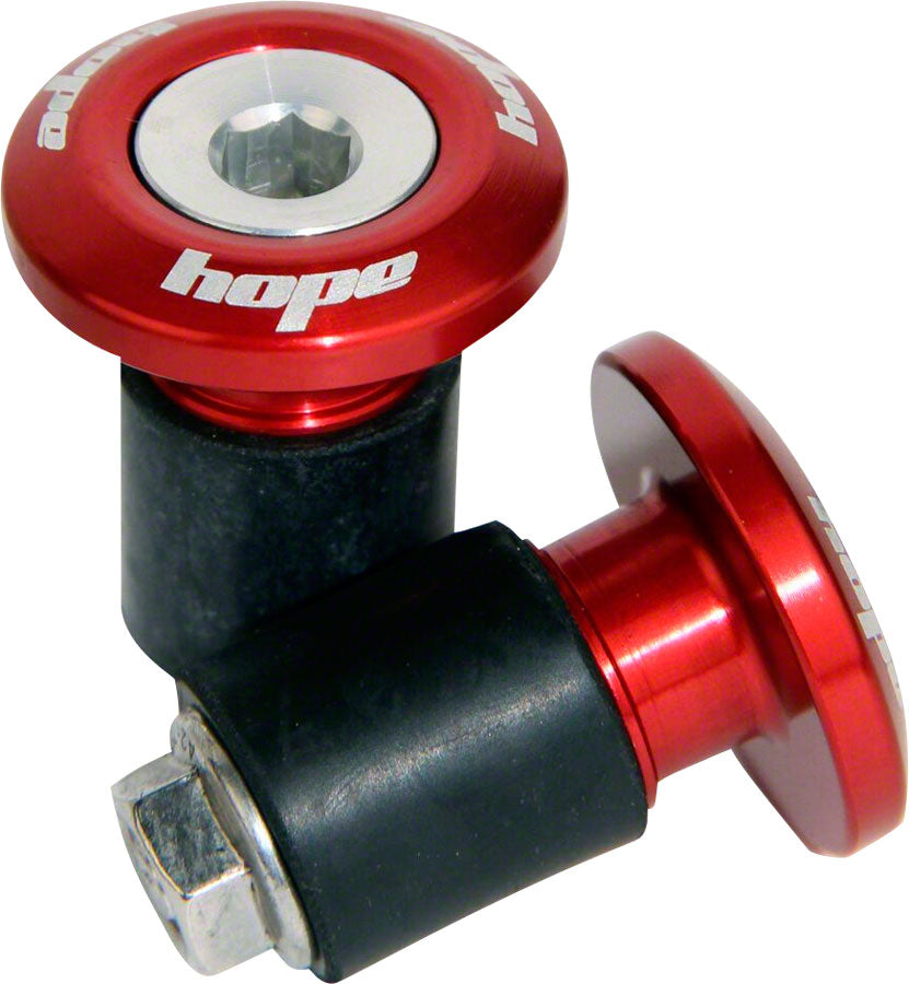 Hope Grip Doctor Bar End Plugs, Red