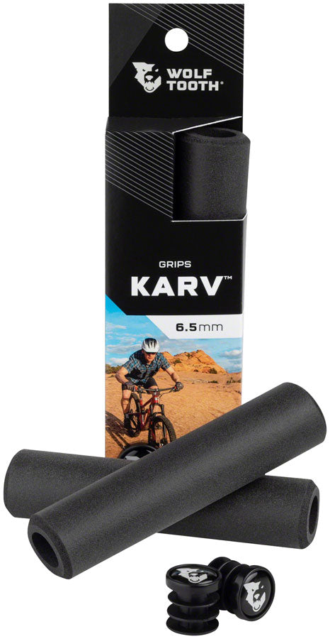 Wolf Tooth Karv Grips - Black MPN: KARV-BLK UPC: 810006800807 Grip Karv Grips