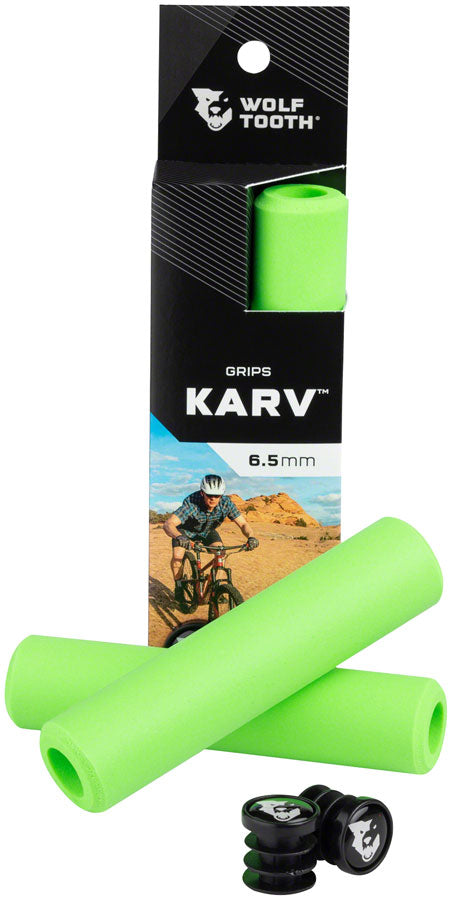 Wolf Tooth Karv Grips - Green MPN: KARV-GRN UPC: 810006800821 Grip Karv Grips