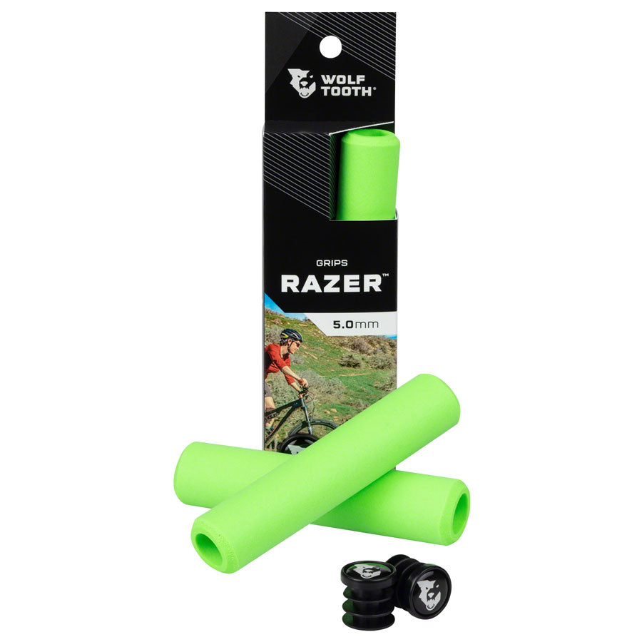 Wolf Tooth Razer Grips - Green MPN: RAZER-GRN UPC: 810006800944 Grip Razer Grips