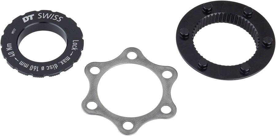 DT Swiss Disc Brake Adaptor - Centerlock/6-Bolt, QR/12mm MPN: HWZXXX00S4760S Disc Rotor Adaptor Rotor Adaptors