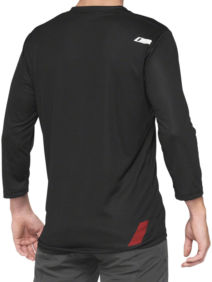 100% Airmatic 3/4 Sleeve Jersey - Black/Red, Medium - Jersey - Airmatic Jersey