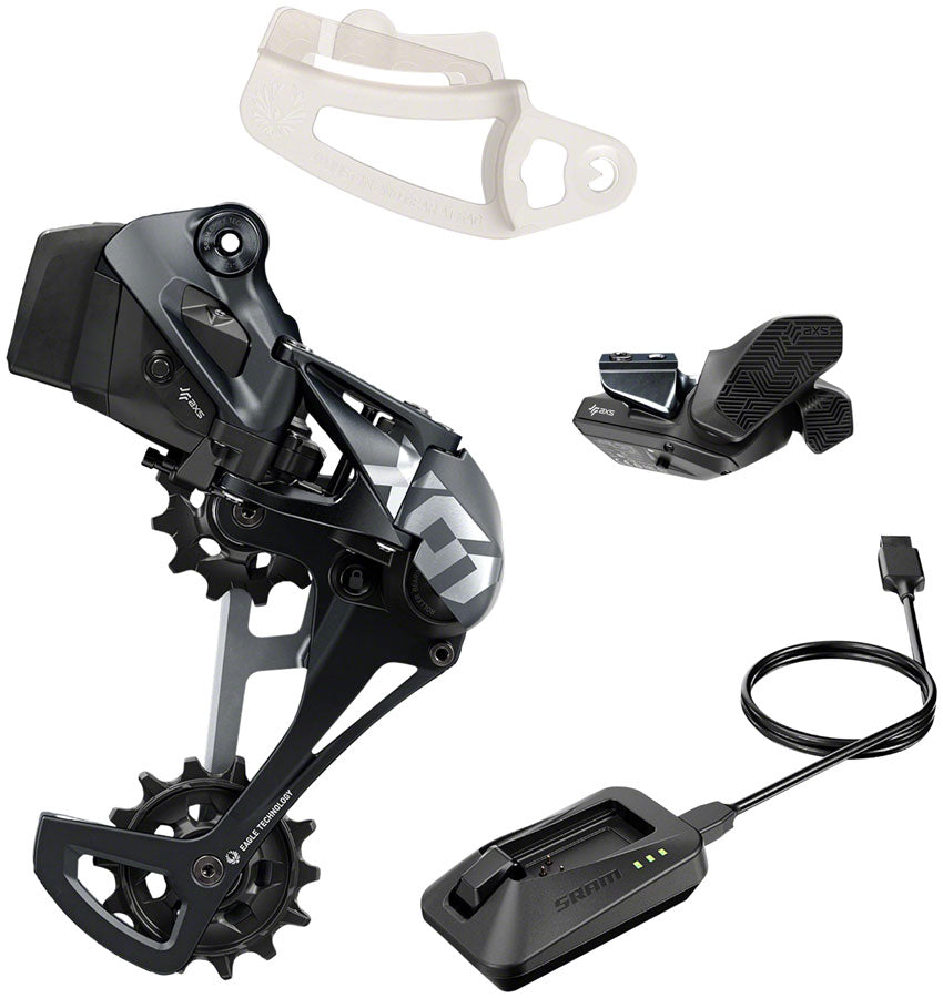 SRAM X01 Eagle AXS Upgrade Kit - Rear Derailleur for 52t Max, Battery, Eagle AXS Rocker Paddle Controller with Clamp, MPN: 00.7918.132.000 UPC: 710845869426 Kit-In-A-Box Mtn Group X01 Eagle AXS Upgrade Kit