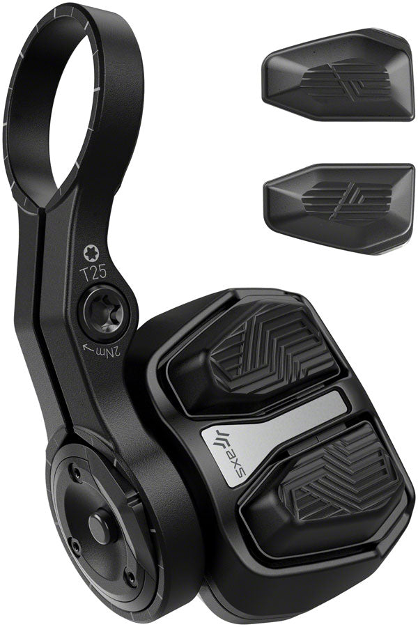 SRAM AXS T-Type POD Ultimate Electronic Controller - Left or Right Mount, Discrete Clamp, 2-Button, Black