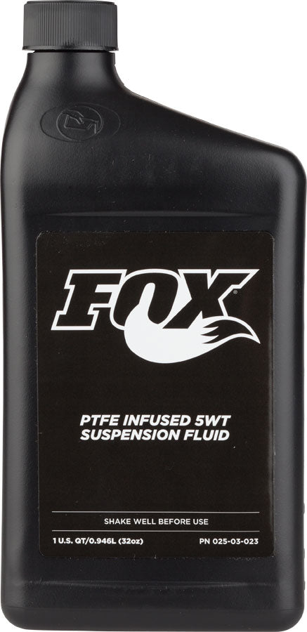 FOX 5 Weight Damper Fluid, 1 Quart MPN: 025-03-023 UPC: 611056142653 Suspension Oil and Lube Damper Fluid