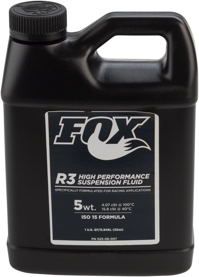 FOX 5wt R3 Suspension Oil - 1 Quart MPN: 025-06-007 UPC: 611056142684 Suspension Oil and Lube Suspension Oil