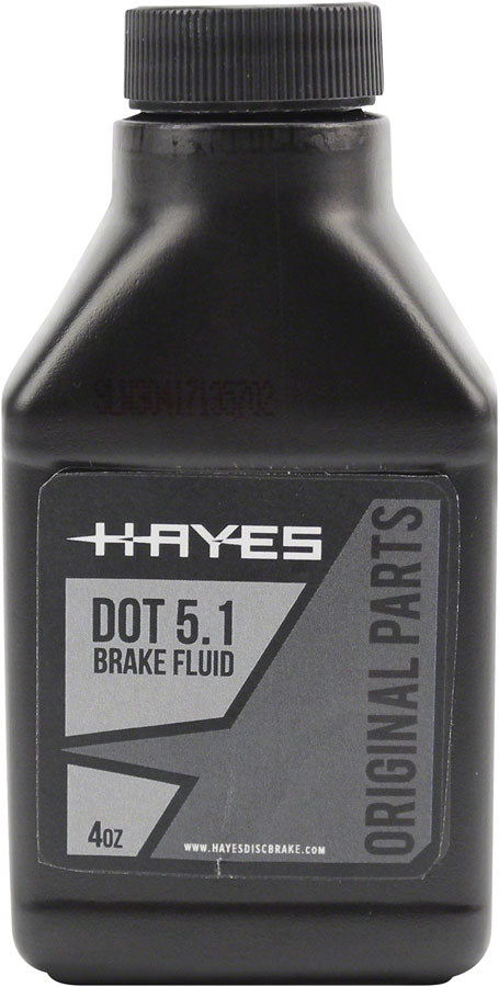 Hayes Dot 5.1 Brake Fluid 4 OZ MPN: 98-36143 UPC: 844171072851 Disc Brake Fluid Dot 5.1 Brake Fluid