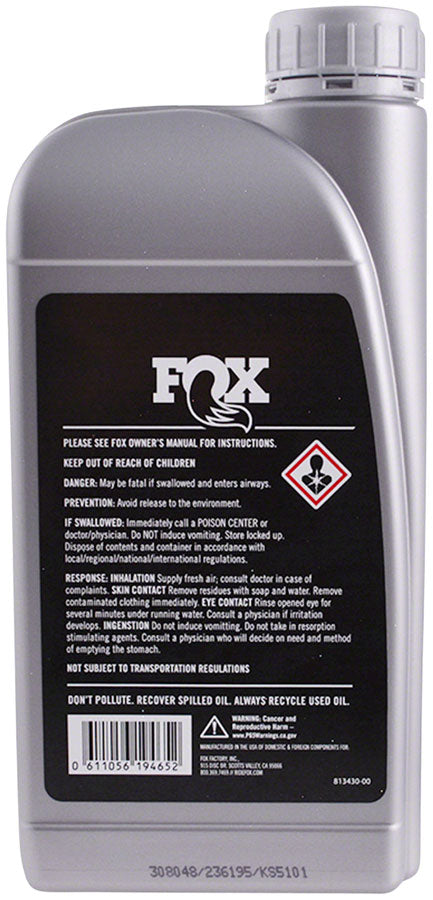 FOX 4wt Suspension Oil - 1 liter - Suspension Oil and Lube - Suspension Oil