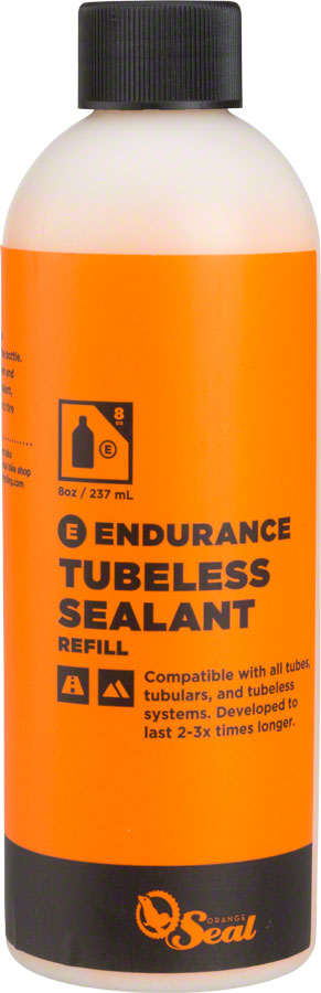 Orange Seal Endurance Tubeless Tire Sealant Refill - 8oz MPN: 60813 UPC: 810026608131 Tubeless Sealant Endurance Tubeless Tire Sealant
