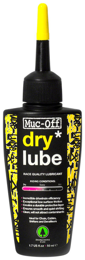 Muc-Off C3 Ceramic Dry Chain Lube, 120 Milliliters - Premium Bike Chain  Lubricant with UV Tracer Dye - Formulated for Dry and Dusty Weather  Conditions