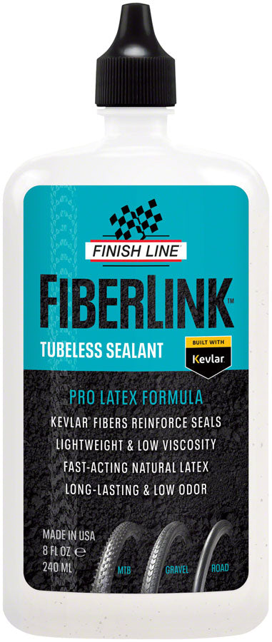 Finish Line FiberLink Tubeless Tire Sealant - 8oz, Drip MPN: FL2080101 UPC: 036121960060 Tubeless Sealant FiberLink Tubeless Tire Sealant