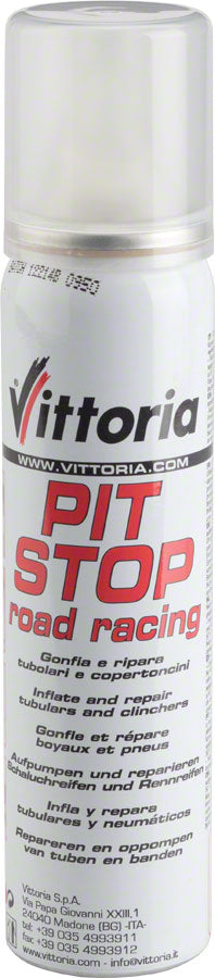 Vittoria Pit Stop Road Tire Inflator and Sealant - 75ml MPN: 1315PR0175555BX UPC: 641740111009 Tube Sealant Pit Stop Tire Inflator & Sealer