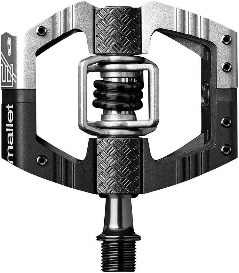 Crank Brothers Mallet Enduro Pedals - Dual Sided Clipless with Platform, Aluminum, 9/16", Black/Silver, Long Spindle MPN: 16247 UPC: 641300162472 Pedals Mallet E Pedals