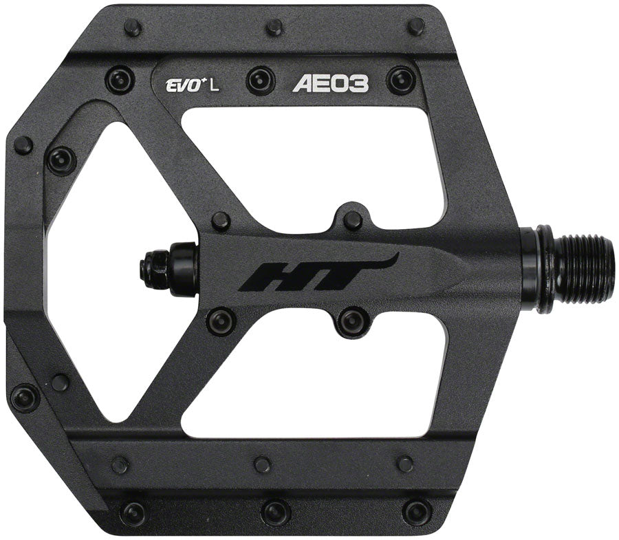 HT Components AE03(EVO+) Pedals - Platform, Aluminum, 9/16", Stealth Black MPN: 102001AE03XX1J01D1X1 Pedals AE03 Evo+ Pedals