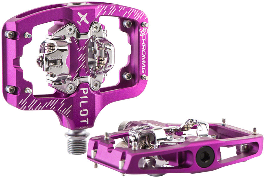 Chromag Pilot Pedals - Dual Sided Clipless, 9/16", Purple, Regular MPN: 180-003-007 UPC: 826974040756 Pedals Pilot Pedals