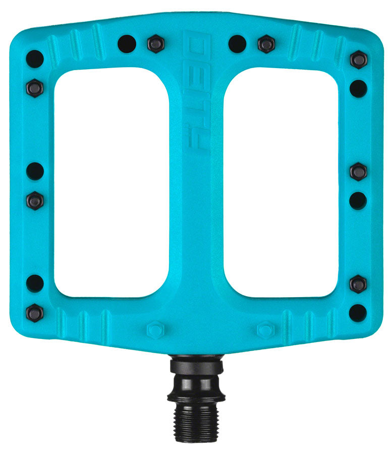 DEITY Deftrap Pedals - Platform, Composite, 9/16", Turquoise MPN: 26-DF TRP-TQ UPC: 817180024661 Pedals Deftrap Pedals