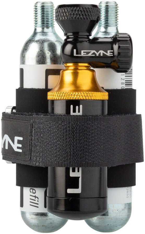 Lezyne CO2 Blaster Inflater and Tubeless Repair Kit with two 20g Cartridges MPN: 1-PK-TBC2-V104 CO2 and Pressurized Inflation Device Blaster CO2 Inflator