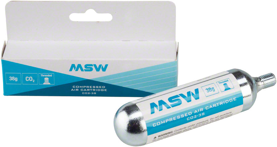 MSW CO2-38 CO2 Cartridge: 38g, Each - CO2 and Pressurized Cartridge - CO2-38