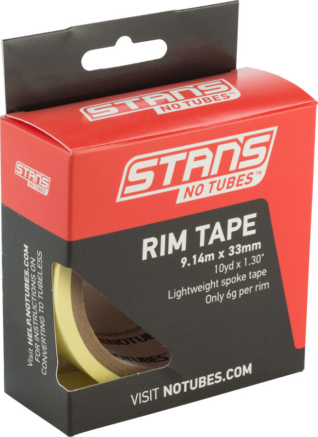 Stan's NoTubes Rim Tape: 33mm x 10 yard roll MPN: AS0134 UPC: 847746020448 Tubeless Tape Rim Tape