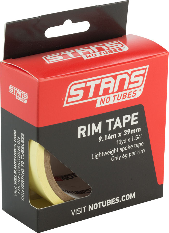 Stan's NoTubes Rim Tape: 39mm x 10 yard roll MPN: AS0144 UPC: 847746026815 Tubeless Tape Rim Tape