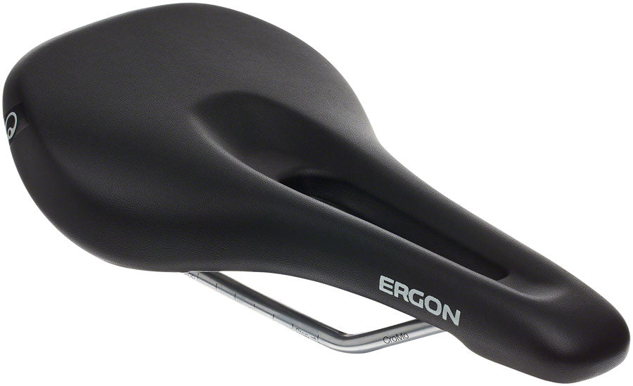 Ergon SM Saddle - Chromoly, Black, Women's, Small/Medium
