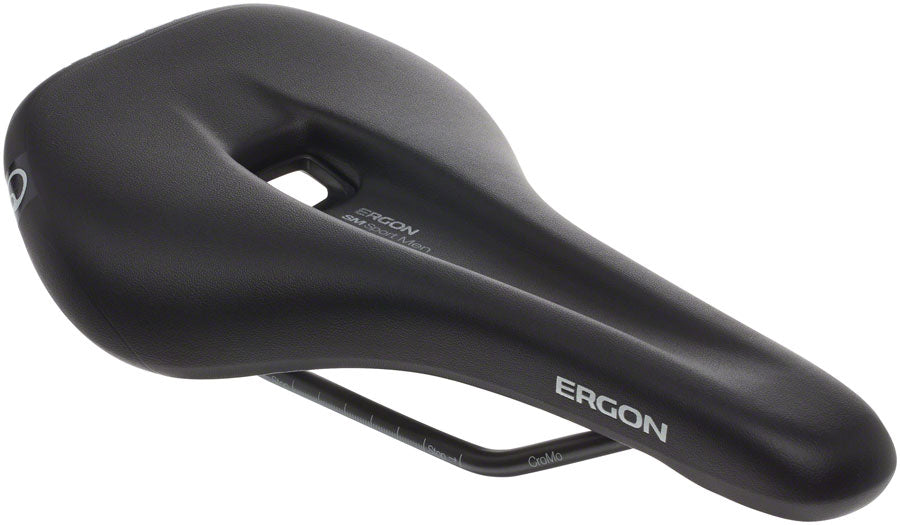 Ergon SM Sport Saddle - Chromoly, Black, Men's, Small/Medium