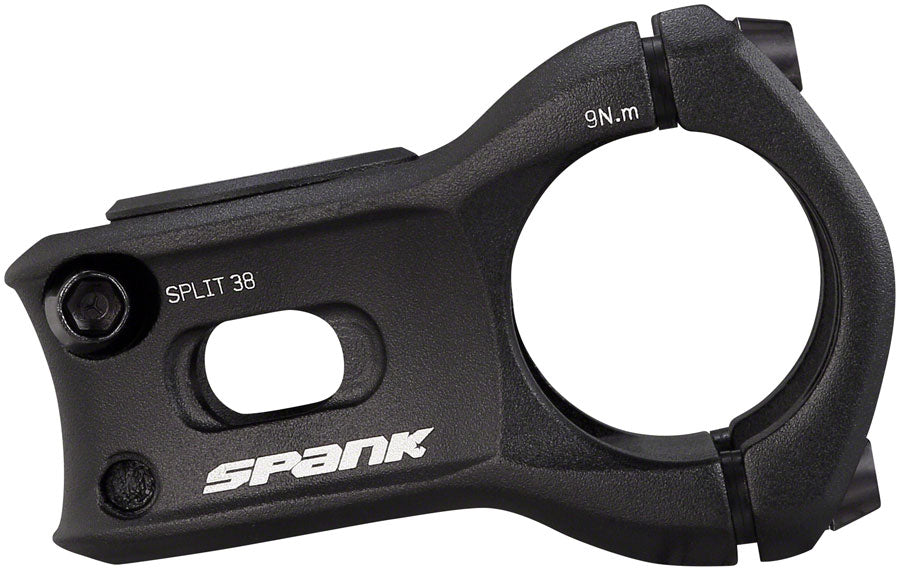 Spank Split Stem - 38mm, 31.8 Clamp, +/-0, 1 1/8", Aluminum, Black MPN: 4S-034-3138-B010-AM Stems Split Stem