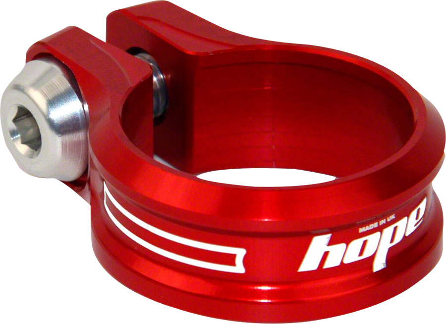 Hope Bolt Seat Clamp, 34.9mm, Red