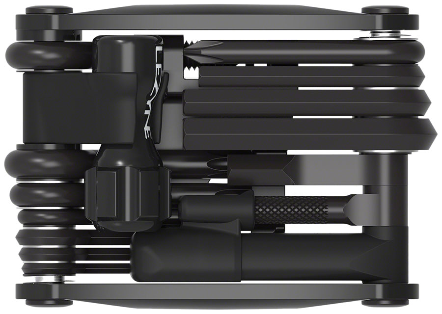 Lezyne Rap Ii - 20 Tubeless Multi Tool - 20 Tools, With Chain Tool, Tubeless Plug Kit, Co2 Inflator, Black - Bike Multi-Tool - Rap Ii Multi-Tool