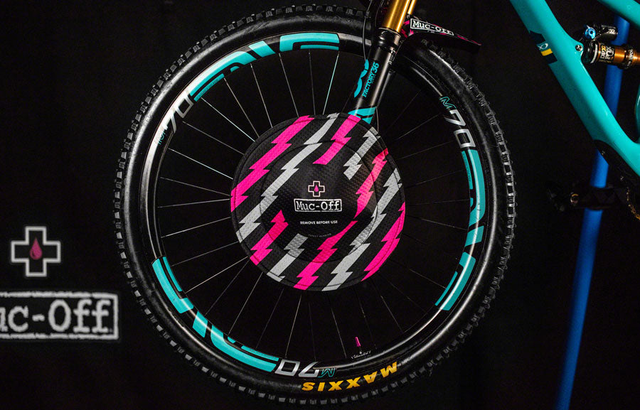 Muc-Off Disc Brake Covers, Black/Pink - Bike Protector - Disc Brake Cover