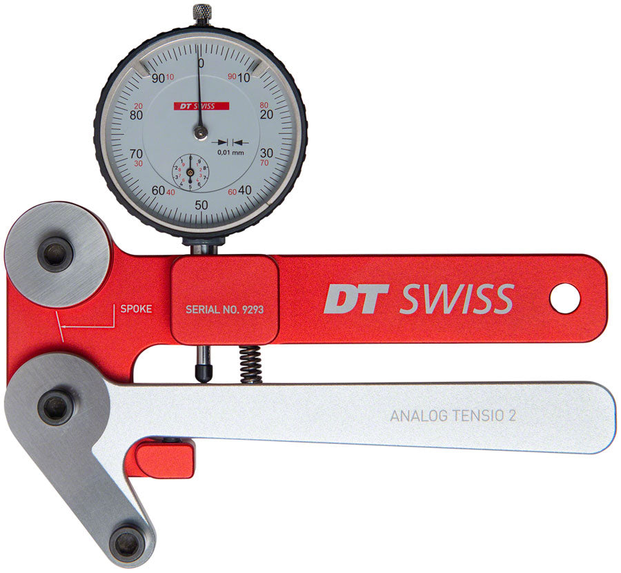 DT Swiss Analog Spoke Tensiometer - Red/Silver MPN: TETTAXXR44175S Spoke Tensiometer Analog Tensiometer