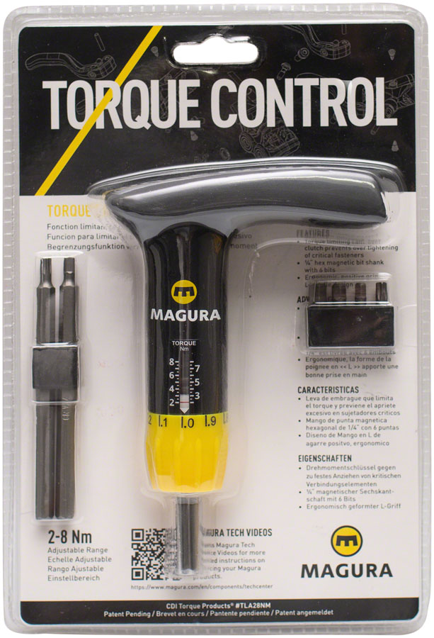 Magura T-Handle Torque Control Tool - with Slotted 8mm Bit MPN: 2702539 Torque Wrench Torque Control Tool