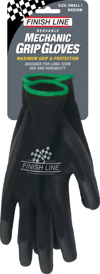 Finish Line Mechanic's Grip Gloves, SM/MD