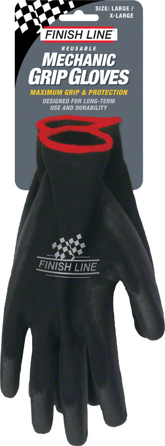 Finish Line Mechanic's Grip Gloves, LG/XL MPN: MGL000101 UPC: 036121710535 Miscellaneous Shop Supply Mechanic's Grip Gloves