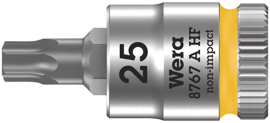 Wera 8767 A HF Torx Bit 1/4" - T25, 28mm MPN: 05003365001 Ratchets & Bits 8767 A HF TORX Zyklop Bit Socket 1/4"