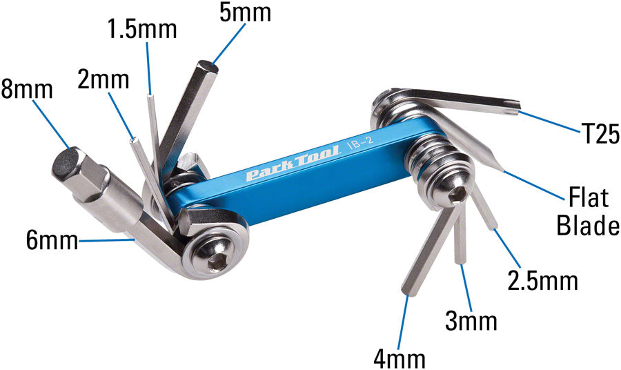 Park Tool IB-2 I-Beam Mini Folding Multi-Tool MPN: IB-2 UPC: 763477004598 Bike Multi-Tool I-Beam Series