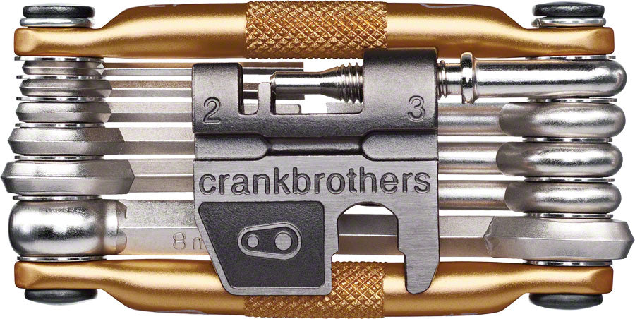 Crank Brothers Multi 17 Tool: Gold MPN: 10755 UPC: 641300351173 Bike Multi-Tool Multi-Tools