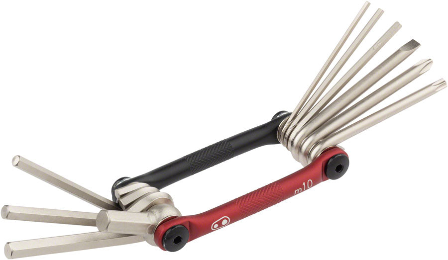 Crank Brothers Multi 10 Tool - Black/Red MPN: 16194 UPC: 641300161949 Bike Multi-Tool Multi-Tools