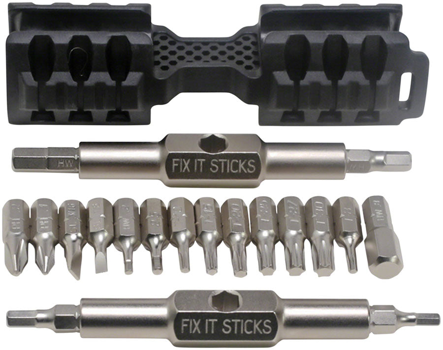 Prestacycle Fixit Sticks Pro Tool Kit, 18 Piece Bit Set MPN: 92231 UPC: 689466922318 Bike Multi-Tool Fixit Sticks Tool Kit