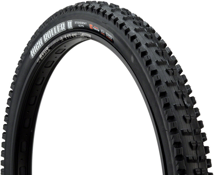 Maxxis High Roller II Tire - 27.5 x 2.5, Tubeless, Folding, Black, 3C Maxx  Terra, EXO, Wide Trail